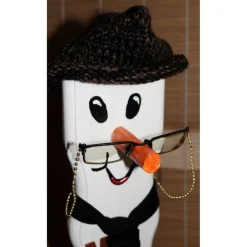 Geldgeschenk Dekofigur BÜCHERWURM witziges Geldgeschenk für Leseratten aus Holz