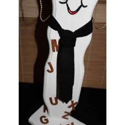 Geldgeschenk Dekofigur BÜCHERWURM witziges Geldgeschenk für Leseratten aus Holz