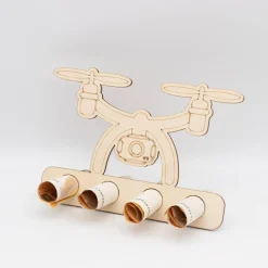 Geldgeschenk Drohne - aus Birkenholz - kreative Art Geld zu verschenken