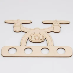 Geldgeschenk Drohne - aus Birkenholz - kreative Art Geld zu verschenken