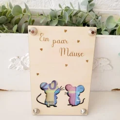 Geldgeschenk /Ein paar Mäuse/ Kleinigkeiten schenken, Geburtstag/byLicini