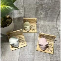 Geldgeschenk „Ein paar Mäuse für Dich“ Geburtstag etc. Wunscherfüller Maus Raysin Holz Geschenkset Geschenkidee