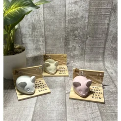 Geldgeschenk „Ein paar Mäuse für Dich“ Geburtstag etc. Wunscherfüller Maus Raysin Holz Geschenkset Geschenkidee