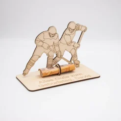 Geldgeschenk Eishockey - aus Holz personalisiert