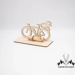 Geldgeschenk Elektrofahrrad - aus Holz personalisiert