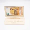Geldgeschenk Fernseher - aus Holz personalisiert