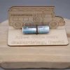 Geldgeschenk Feuerwehrauto - aus Holz personalisiert