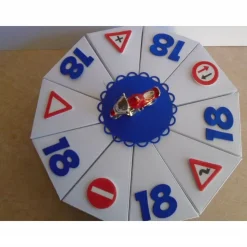 Geldgeschenk  Füherschein  Zum 18 Geburtstag Motorrad Verpackung Schachteltorte Papiertorte Torte Geschenk