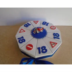 Geldgeschenk  Füherschein  Zum 18 Geburtstag Motorrad Verpackung Schachteltorte Papiertorte Torte Geschenk