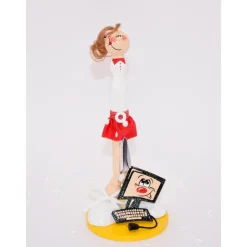 Geldgeschenk für Computerfreak, Programmierer und ITler – Handgemachte Figur aus Holz