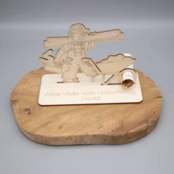 Geldgeschenk für Handwerker 2 - aus Holz personalisiert