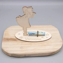 Geldgeschenk für Mädchen - aus Holz personalisiert
