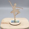 Geldgeschenk für Mädchen - Ballerina - aus Holz personalisiert