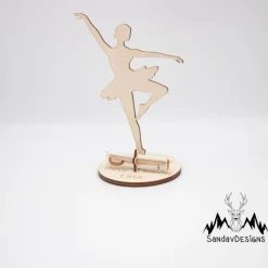 Geldgeschenk für Mädchen - Ballerina - aus Holz personalisiert