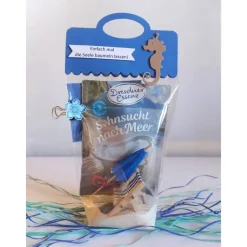 Geldgeschenk für Urlaub, kleine Urlaubstüte, Geburtstag, Hochzeit, Urlaub in der Tüte, Urlaub am Meer