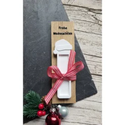 Geldgeschenk "Frohe Weihnachten" ~ Geschenkverpackung Schokoriegelhalter ~ Mitbringsel Nikolaus