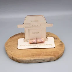 Geldgeschenk Gasgrill - aus Holz personalisiert