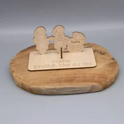 Geldgeschenk Geburt - Kinderwagen - aus Holz personalisiert