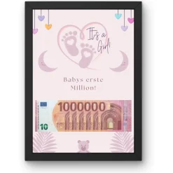 Geldgeschenk Geburt Baby | Geburtsgeschenk Geld | rosa | A4 PDF-Datei zum selbst ausdrucken