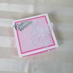 Geldgeschenk Geburt, Taufe, mit Schutzengel, personalisierbar, Mädchen rosa, Geschenk zur Geburt