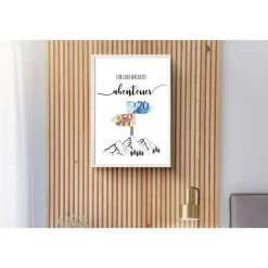 Geldgeschenk Geburtstag | persönliches Geburtstagsgeschenk Abenteuer Reise | Wandern Berge | runder Geburtstag