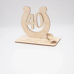 Geldgeschenk 40.Geburtstag - aus Holz personalisiert