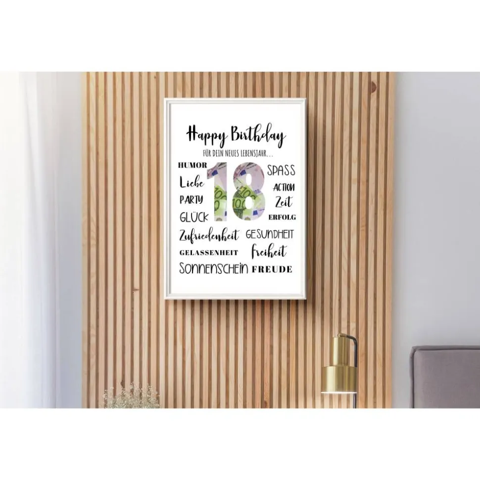 Geldgeschenk 18.Geburtstag | persönliches Geburtstagsgeschenk | Volljährig | Geburtstag Geldgeschenk | Endlich 18