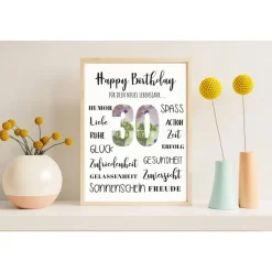 Geldgeschenk 30.Geburtstag | persönliches Geburtstagsgeschenk | runder Geburtstag Geldgeschenk