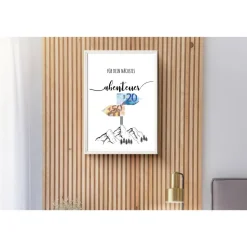 Geldgeschenk Geburtstag | persönliches Geburtstagsgeschenk Abenteuer Reise | Wandern Berge | runder Geburtstag