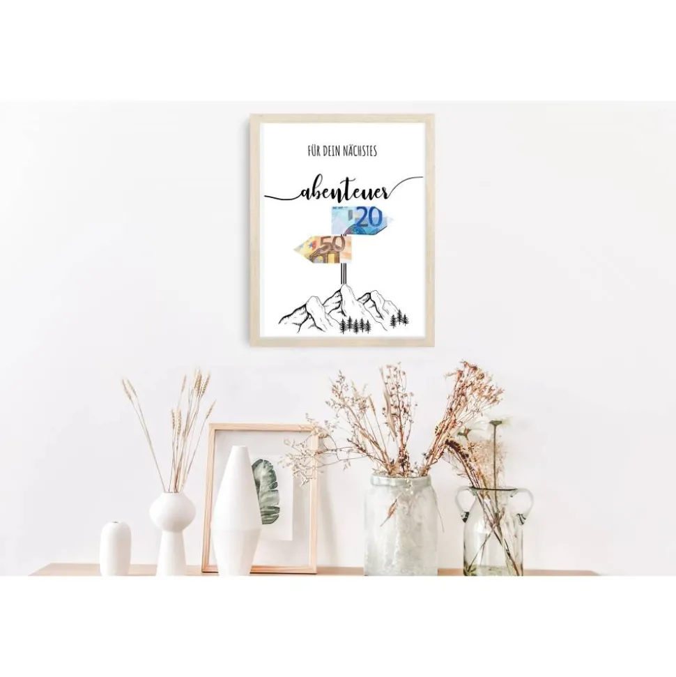 Geldgeschenk Geburtstag | persönliches Geburtstagsgeschenk Abenteuer Reise | Wandern Berge | runder Geburtstag