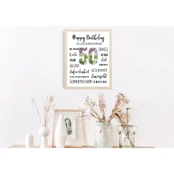 Geldgeschenk 50.Geburtstag | persönliches Geburtstagsgeschenk | runder Geburtstag Geldgeschenk