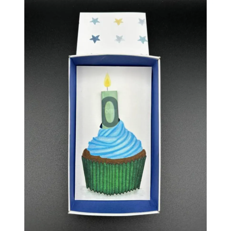 Geldgeschenk Geburtstag CupCake Box – Kreative Geschenkbox für Geldscheine