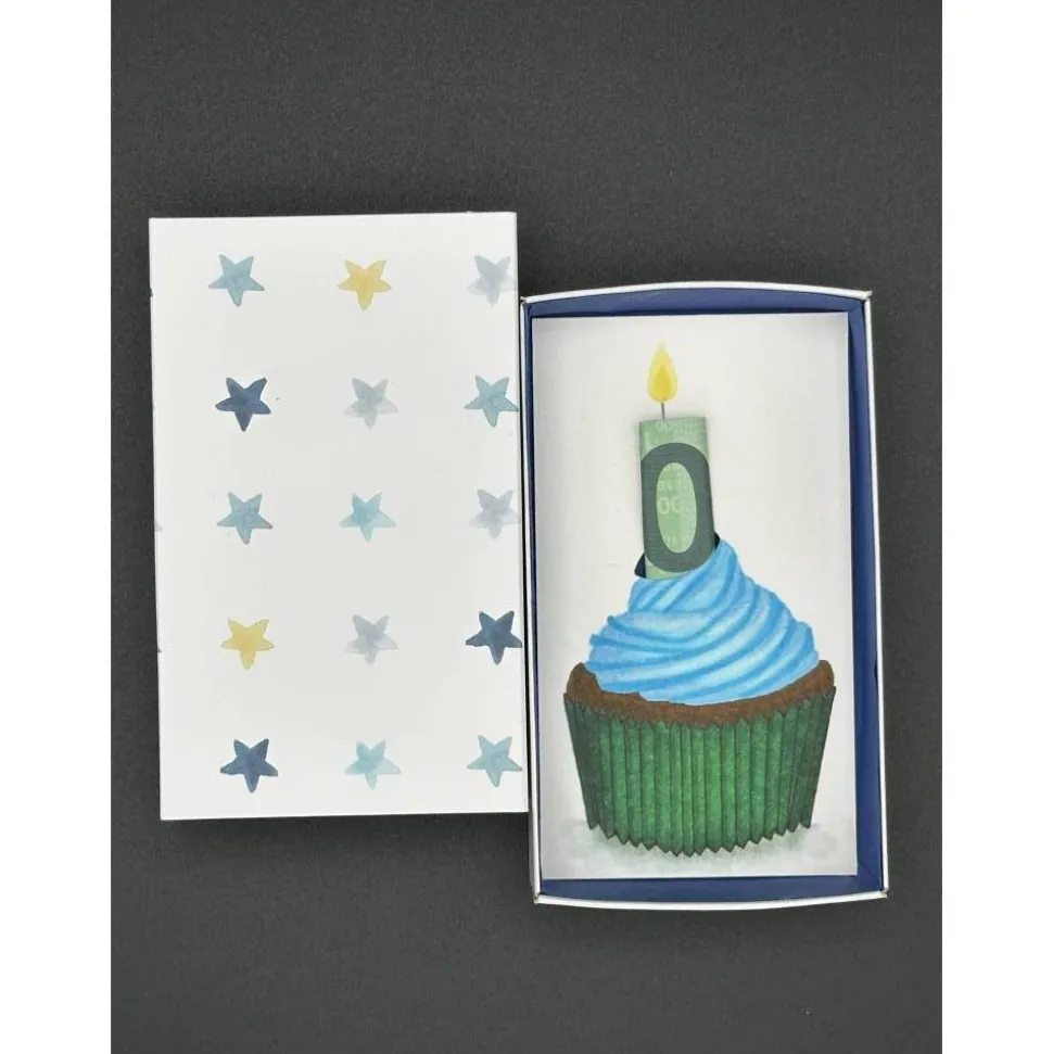 Geldgeschenk Geburtstag CupCake Box – Kreative Geschenkbox für Geldscheine