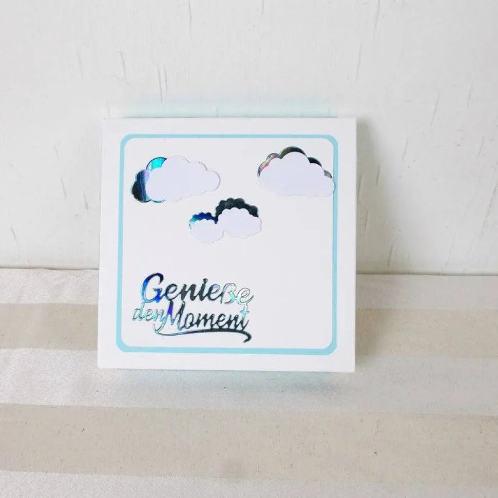 Geldgeschenk Geburtstag, Genieße den Moment, weiß blau