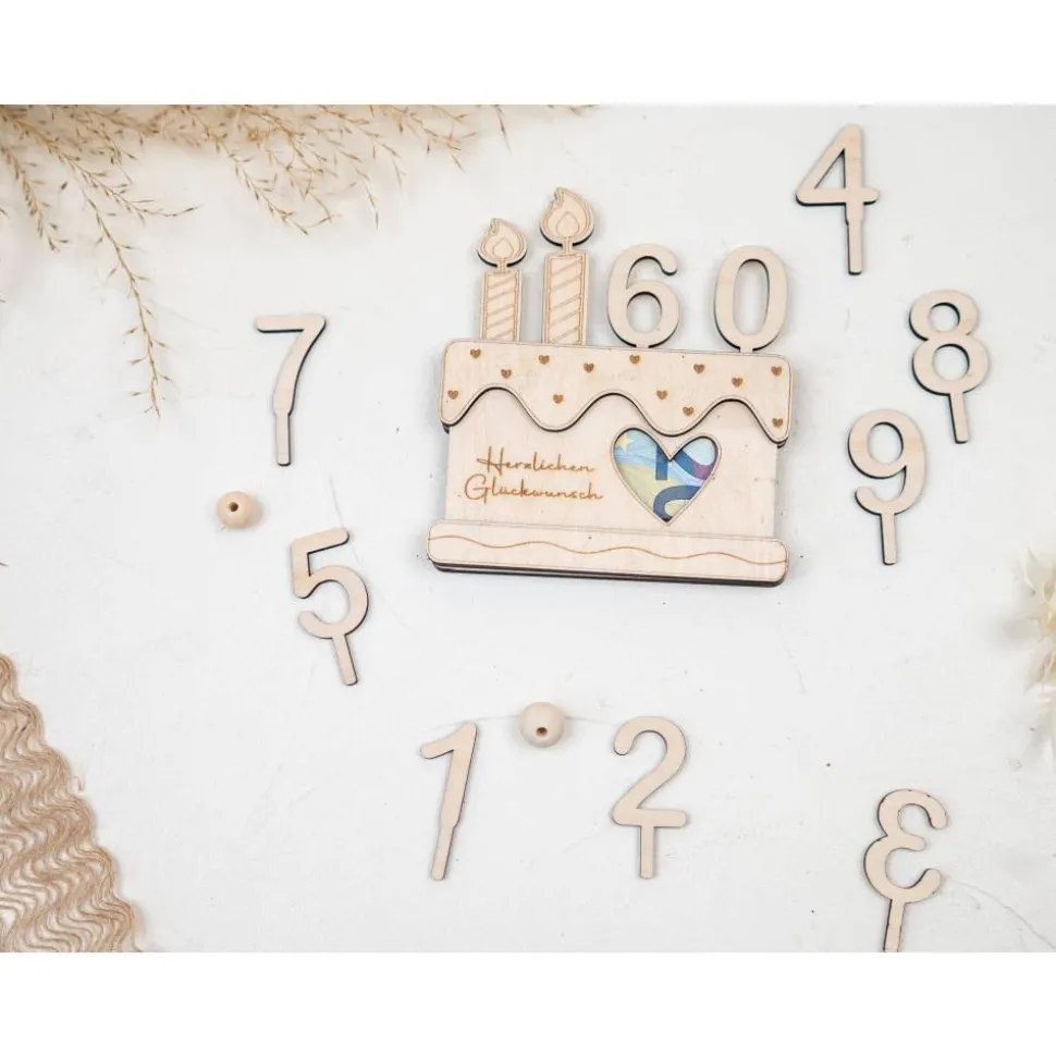 Geldgeschenk Geburtstag I Holz Torte I Geschenkverpackung I Geschenkidee I Wunscherfüller I Geldgeschenk Geburtstag