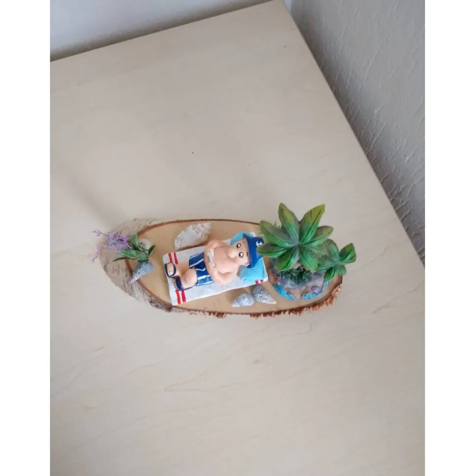 Geldgeschenk Geburtstag Rente Jubiläum für Männer – Unikat Reise Sonne Palmen Urlaub Baumscheibe