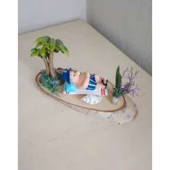 Geldgeschenk Geburtstag Rente Jubiläum für Männer – Unikat Reise Sonne Palmen Urlaub Baumscheibe