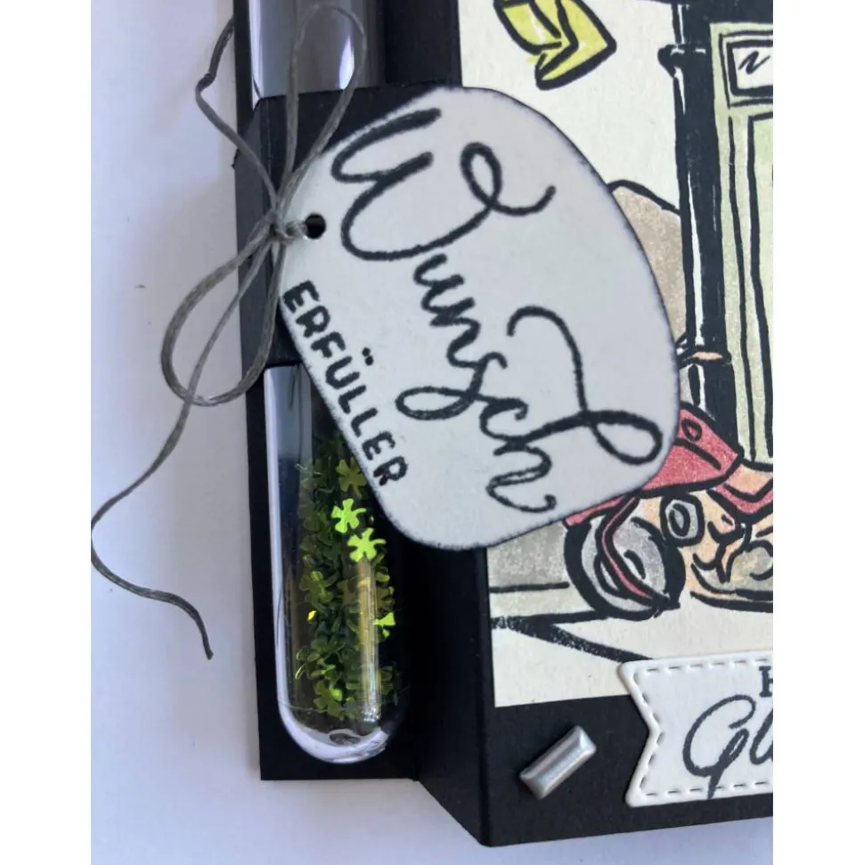 Geldgeschenk Geburtstag Reagenzglas Motorrad Röhrchen Geldverpackung Wunscherfüller Geschenkidee Männer