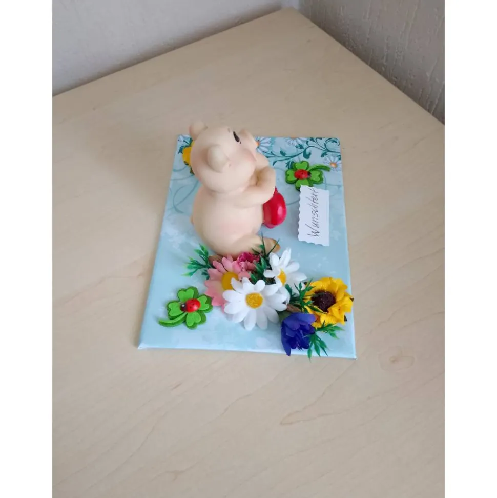 Geldgeschenk Geburtstag, Rente, Pension & Jubiläum – Glücksschwein Unikat für Mann & Frau