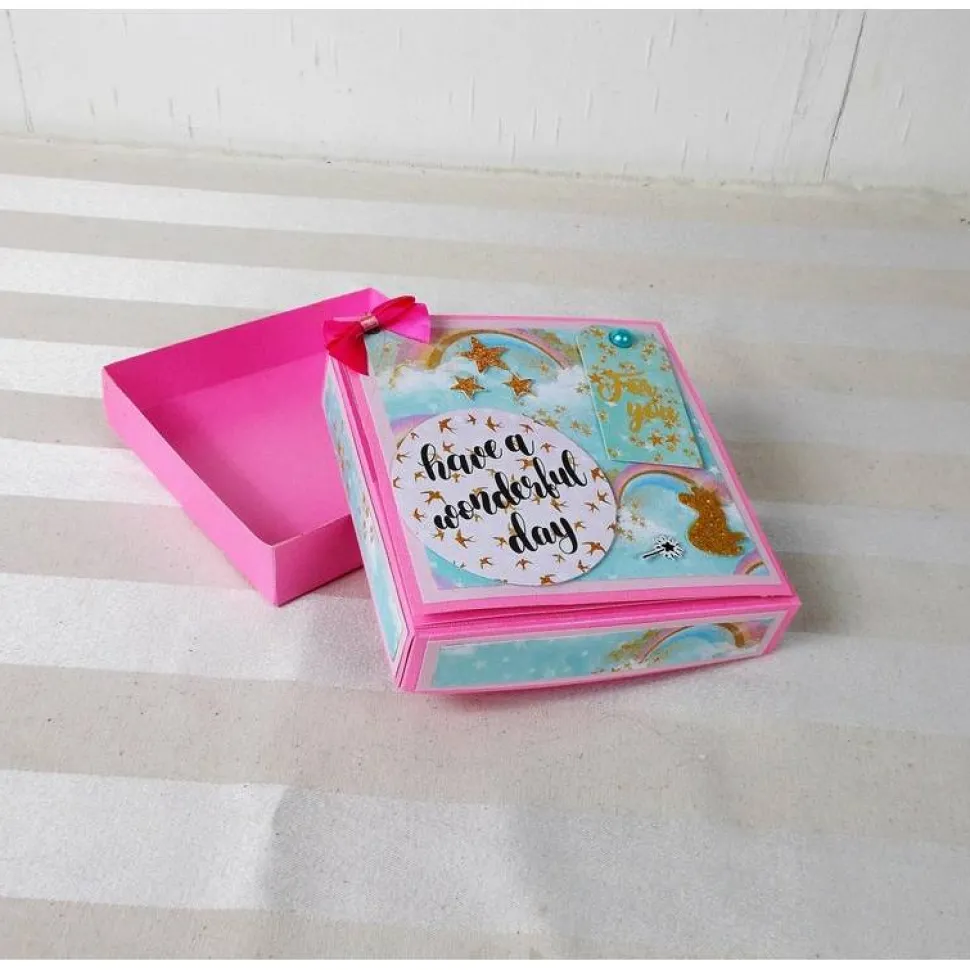 Geldgeschenk Geburtstag, rosa mit Einhorn, Geschenkverpackung