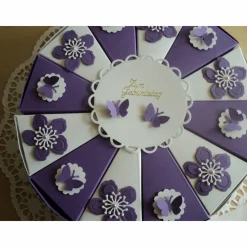 Geldgeschenk Geburtstag Schachteltorte  Papiertorte Geburtstagstorte Geburtsgsgeschenk Farbe nach Wahl Torte