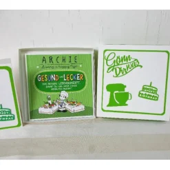 Geldgeschenk Geburtstag, weiß grün mit lustigem Buch, Geburtstagsgeschenk