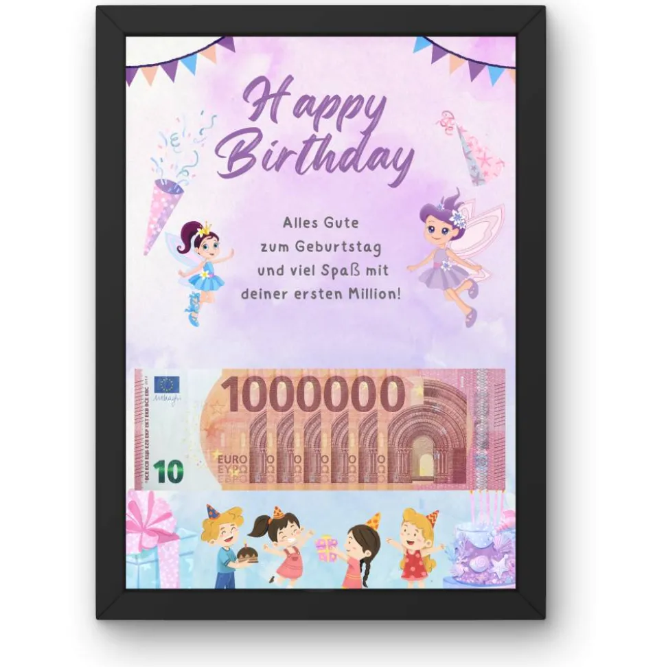Geldgeschenk Geburtstagskarte "Happy Birthday" Wunscherfüller | Geldgeschenk für Kinder | digitaler Download | P