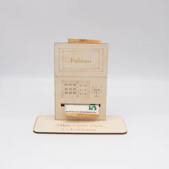 Geldgeschenk Geldautomat - aus Holz personalisiert