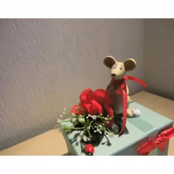 Geldgeschenk Geschenkbox Maus zur Jugendweihe, Konfirmation & Geburtstag in Rosa für Mädchen