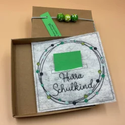 Geldgeschenk, Geschenkbox, Gutscheinbox, .., zum Schulanfang.....Einschulungskarte...