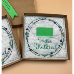 Geldgeschenk, Geschenkbox, Gutscheinbox, .., zum Schulanfang.....Einschulungskarte...