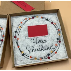 Geldgeschenk, Geschenkbox, Gutscheinbox, .., zum Schulanfang.....Einschulungskarte...