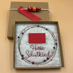 Geldgeschenk, Geschenkbox, Gutscheinbox, .., zum Schulanfang.....Einschulungskarte...