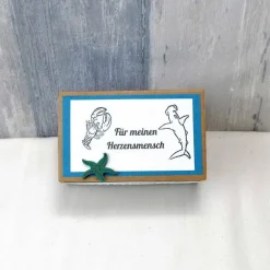 Geldgeschenk Glücksstein, Delfin, Geburtstagsgeschenk, Weihnachtsgeschenk, Glücksbringer, Gutschein, Geschenk für, 6